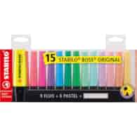 Zakreślacz STABILO BOSS ORIGINAL podstawka na biurko 15 szt.