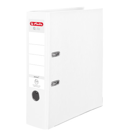 SEGREGATOR DŹWIGNIOWY HERLITZ Q.FILE A4 8CM BIAŁY