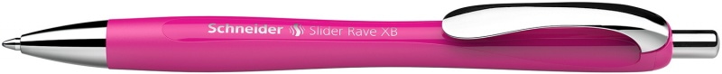 DŁUGOPIS AUTOMATYCZNY SCHNEIDER SLIDER RAVE XB, RÓŻOWY, BLISTER