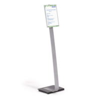 INFO SIGN stand A4 tablica informacyjna A4 srebrny