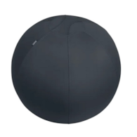 Piłka do siedzenia Leitz Ergo, 65cm, z zabezpieczeniem przed niekontrolowanym toczeniem się, ciemnoszara