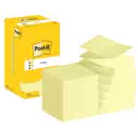 Karteczki samoprzylepne POST-IT® Z-Notes (R-330), 76x76mm, 12x100 kart., żółte