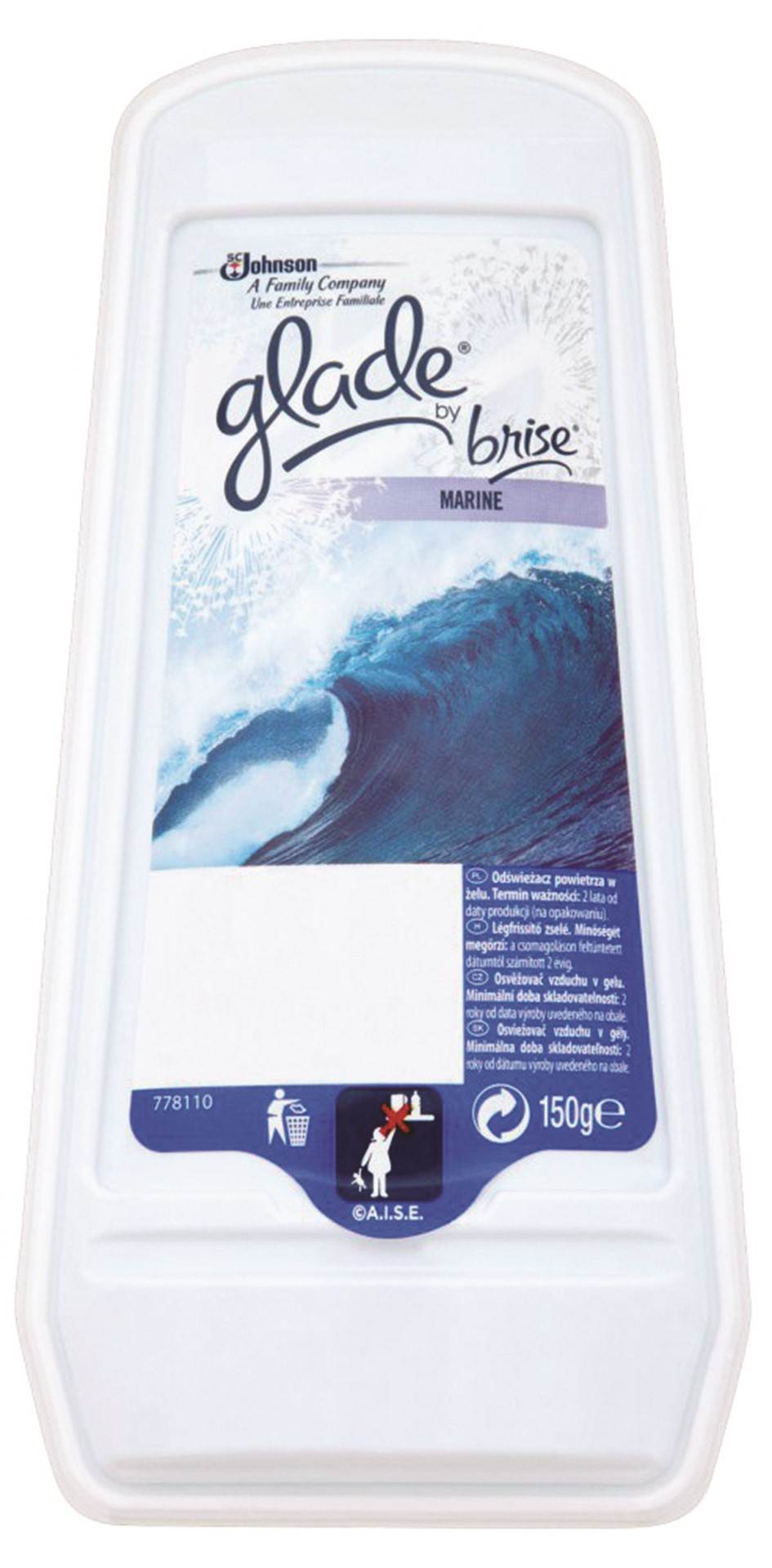 Odświeżacz powietrza GLADE/BRISE Morski, żel, 150g