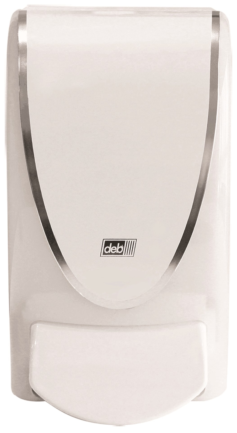 Dozownik mydła w pianie DEB Proline Chrome Border, 1000ml, biały
