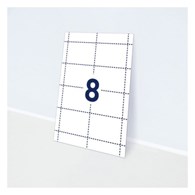 Wkłady do identyfikatorów, 60 x 90 mm, 20 ark/160 wkładów, białe wkłady z mikroperforacją 190 g/m2; pasują do holderów 4822, 4825, identyfikatory AVERY L4728-20