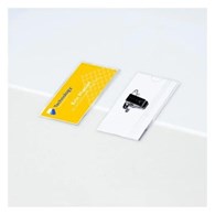 Holdery na identyfikatory z klipsem i agrafką; zestaw identyfikatorów 54 x 90 mm, 50 szt. etui na identyfikatory + 5 ark. / 50 wkładów do zadruku, AVERY 4820
