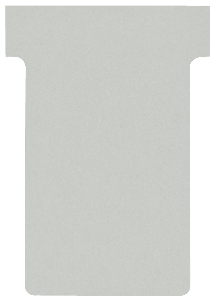 Karteczki T-Card Nobo, rozmiar 2, szare 100 szt./opak.