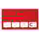 Tablica szklana Nobo Impression Pro, czerwona  ( 99,3 x 55,9  cm )