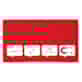 Tablica szklana Nobo Impression Pro, czerwona  ( 188,3 x 105,9 cm )