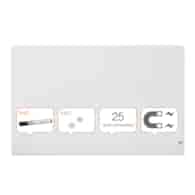 Tablica szklana Nobo Impression Pro z zaokrąglonymi narożnikami, biała ( 126,4 x 71,1  cm )