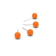 Pinezki Nobo do tablic, pomarańczowe 100 szt./opak.