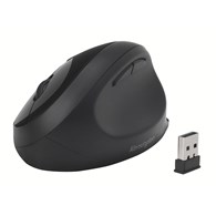Ergonomiczna mysz Pro Fit® Z podwójnym łączem bezprzewodowym, czarna