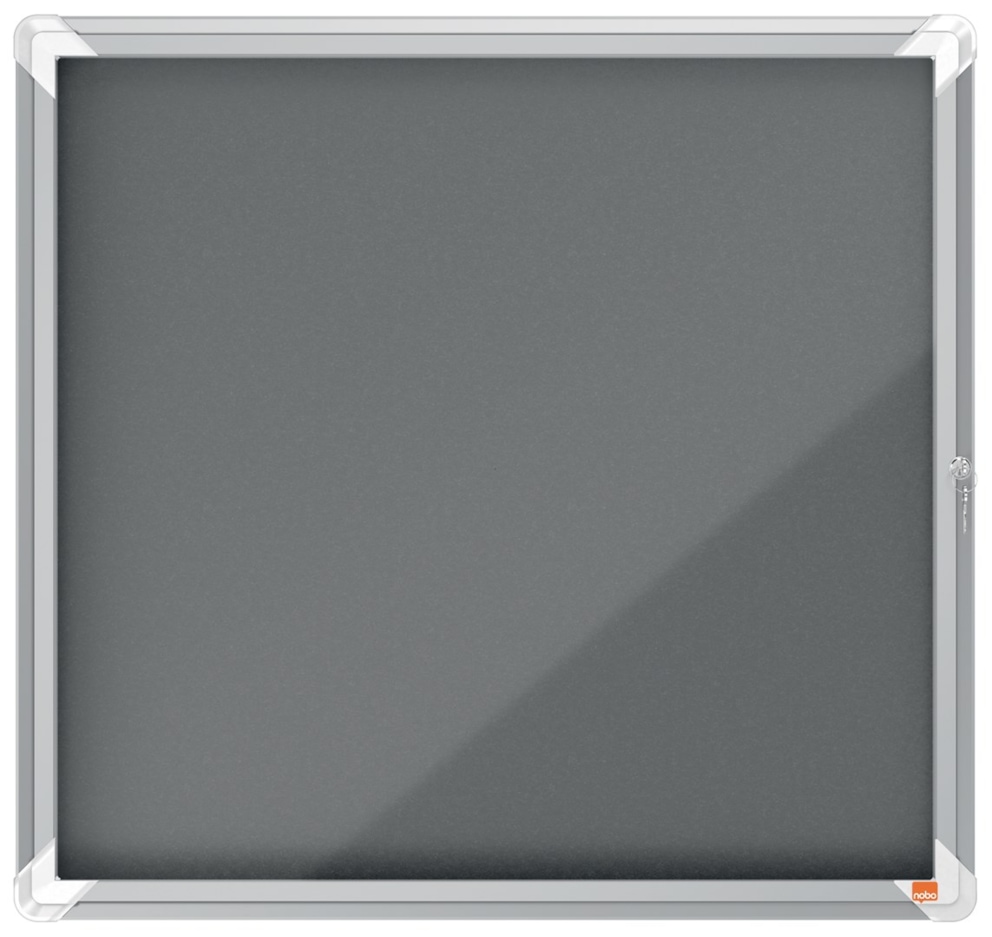 Gablota filcowa wewnętrzna Nobo Premium Plus 6xA4, szara