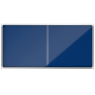 Gablota filcowa Nobo Premium Plus 27xA4, niebieska (drzwiczki przesuwne)