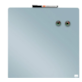 Mała kwadratowa tabliczka suchościeralna Nobo, 360 mm x 360 mm, szary błękit