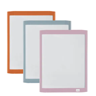 Magnetyczna tabliczka suchościeralna Nobo 216x280mm, zestaw, pastelowe kolory