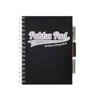 PUKKA PROJECT BOOK BLACK & GREY A5 KRATKA CZARNY 100K 80G