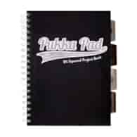 PUKKA PROJECT BOOK BLACK & GREY B5 KRATKA CZARNY 100K 80G