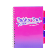 PUKKA PROJECT BOOK FUSION A4 KRATKA RÓŻOWY 100K 80G