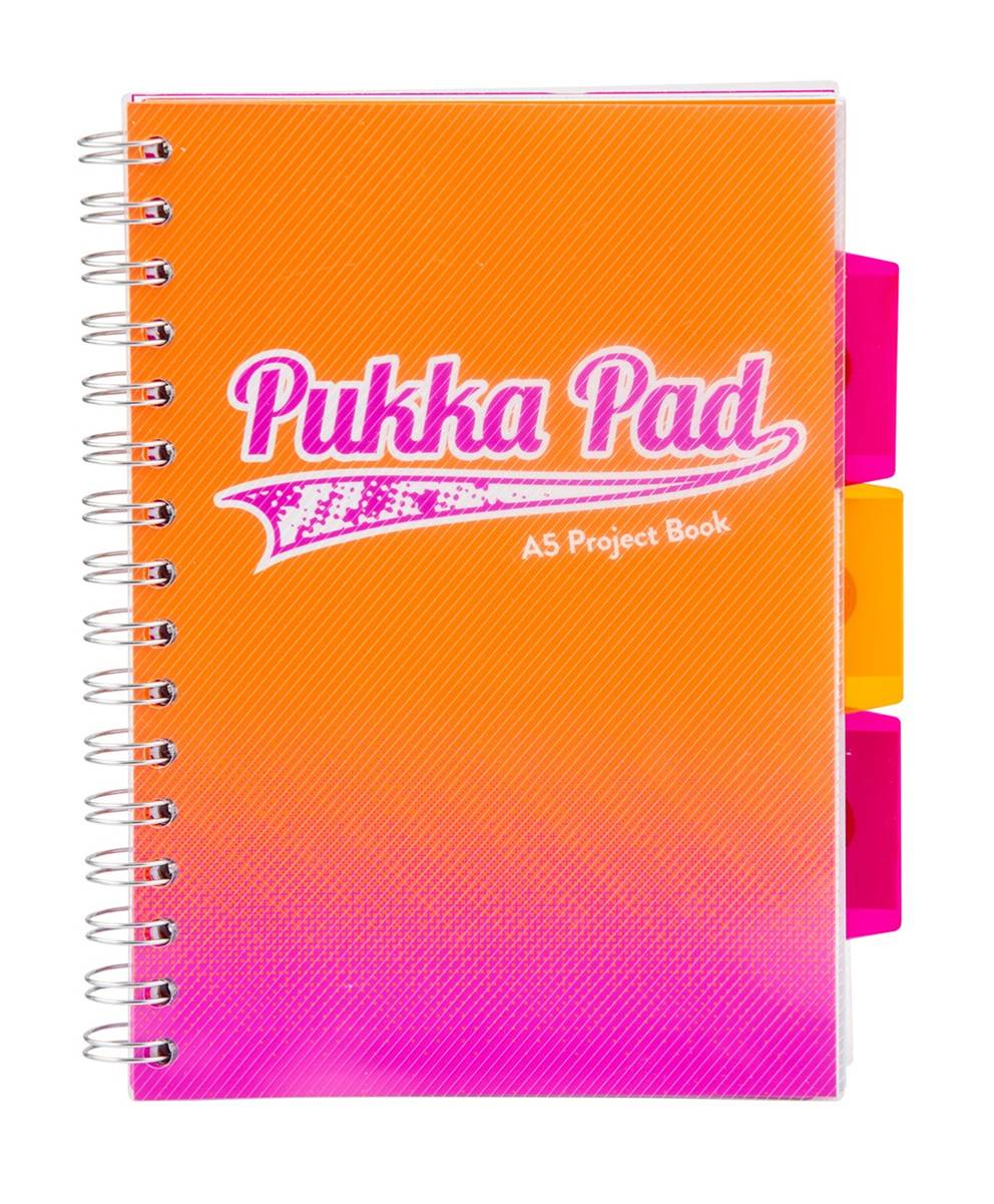 PUKKA PROJECT BOOK FUSION A5 KRATKA POMARAŃCZOWY