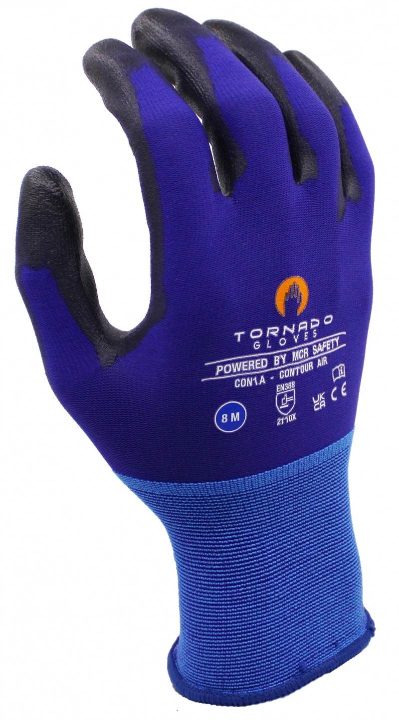 Rękawice Contour Air MCR, montażowe,rozm 11,niebieskie