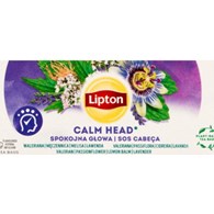 Herbata LIPTON ziołowa, spokojna głowa,  ( Waleriana, męczennica, lawenda )20 torebek