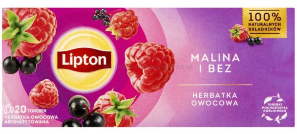 Herbata LIPTON ziołowa, spokojna głowa,  ( Waleriana, męczennica, lawenda )20 torebek