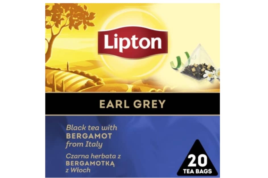 Herbata LIPTON, piramidki, czarna, Earl Grey, 20 torebek