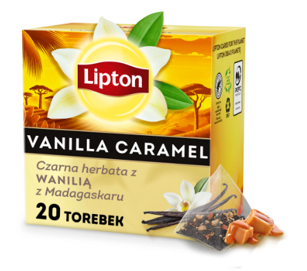 HERBATA LIPTON EXP KARMEL VANILIA 20SZT PIRAMIDKI