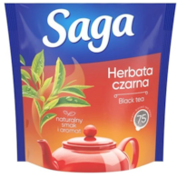 Herbata czarna Saga 75torebek