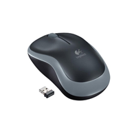 Mysz LOGITECH  bezprzew  M185 czarno-szara
