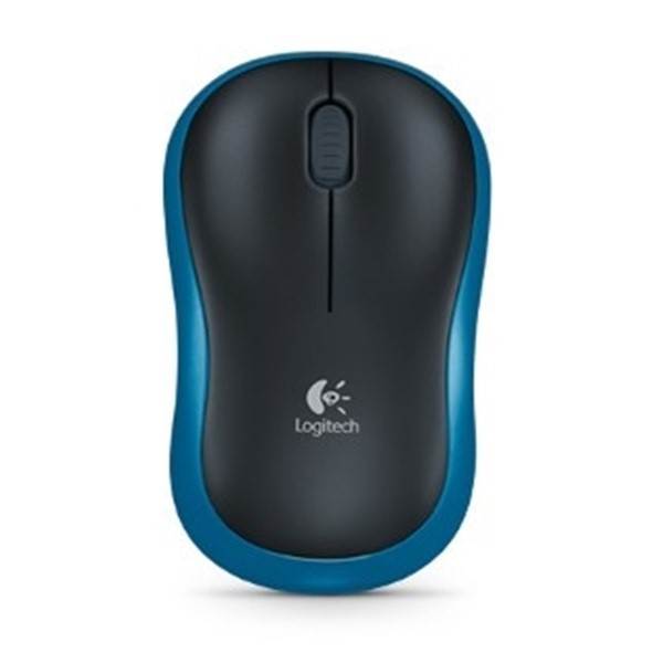 Mysz LOGITECH  bezprzew  M185  niebiesko-czarna