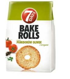 CHRUPKI CHLEBOWE BAKE ROLLS TOMATO OLIVE 150 g MONDELEZ