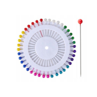 Szpilki Krawieckie z Kolorową Główką – Zestaw 40 sztuk