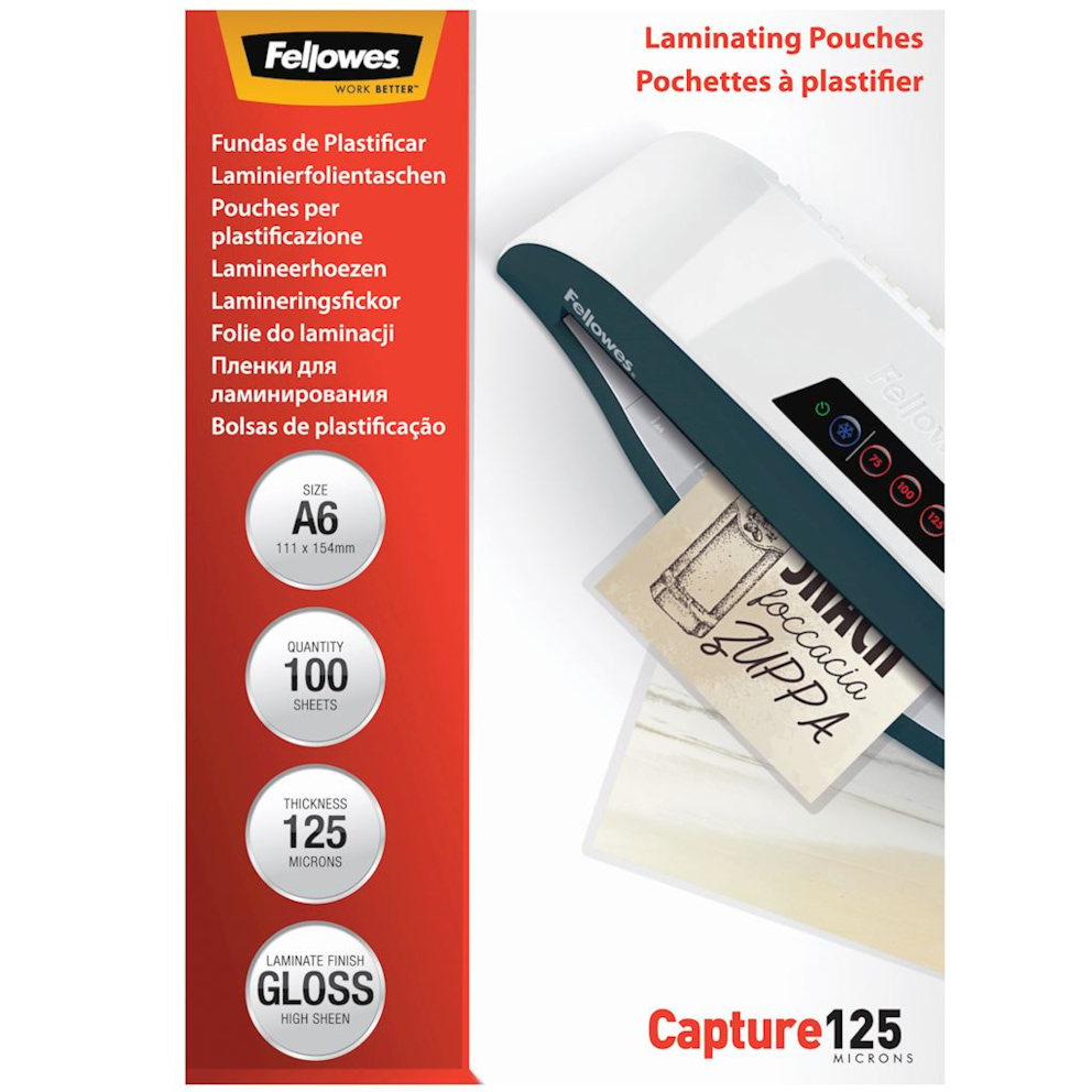 folie do laminowania 125 µ, 111x154 mm - A6, 100 szt.