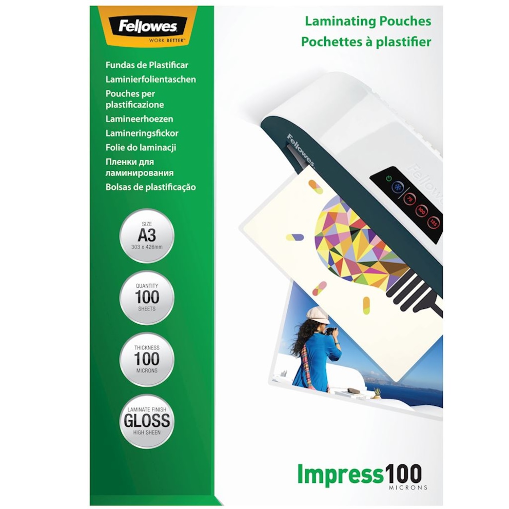 folie do laminowania 100 µ, 303x426 mm - A3, 100 szt.