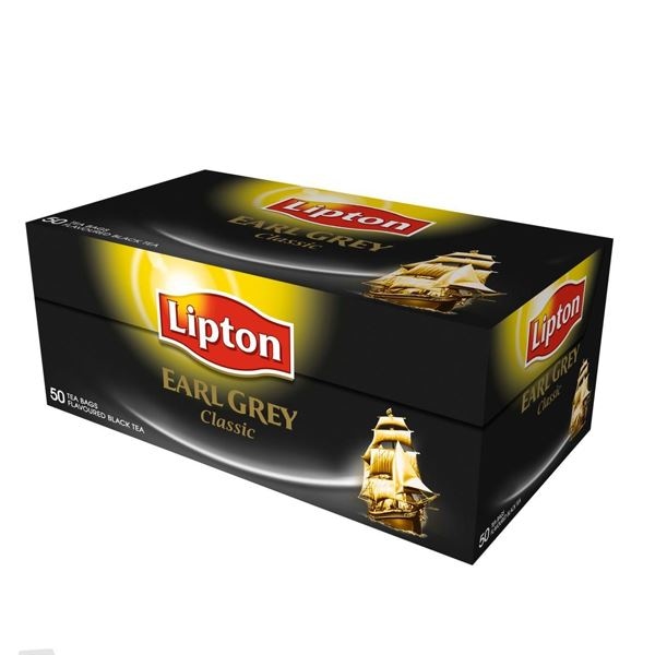 Herbata LIPTON czarna, Earl Grey, 50 torebek