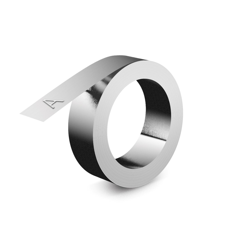 Dymo Rhino nieprzylepna taśma wytłaczana, 12 mm x 4.80 m - aluminiowa