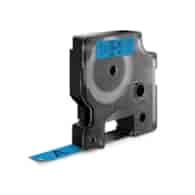 DYMO D1 etykiety, rolka 12 mm x 7 m, czarny nadruk na niebieskim, samoprzylepne etykiety do drukarek etykiet LabelManager, oryginalne