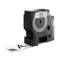 DYMO D1 etykiety, czarny nadruk na białym, 24 mm x 7 m, samoprzylepne etykiety do drukarek etykiet LabelManager, oryginalne