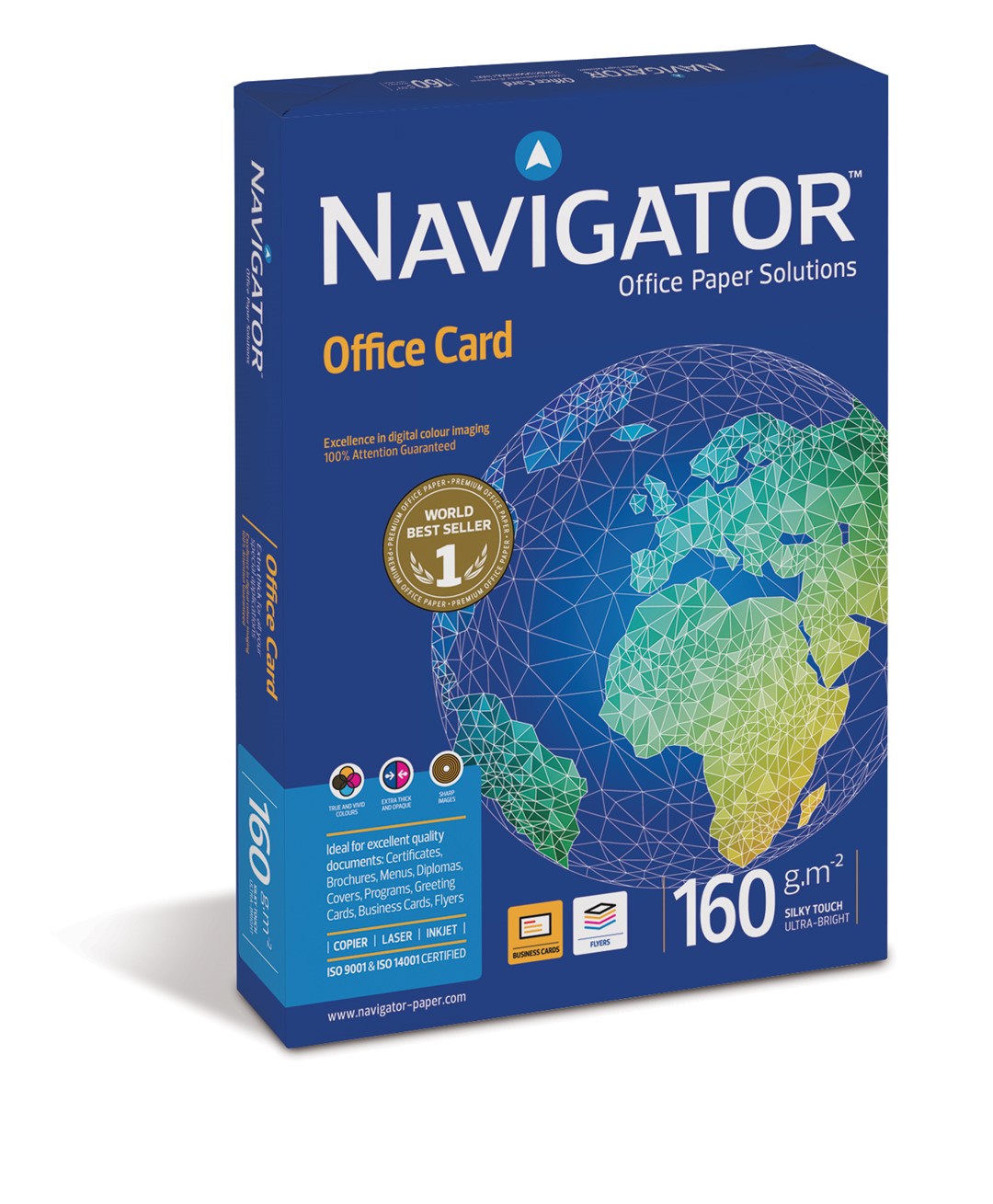 Papier ksero biały A4/160g 250 arkuszy Navigator Office Card