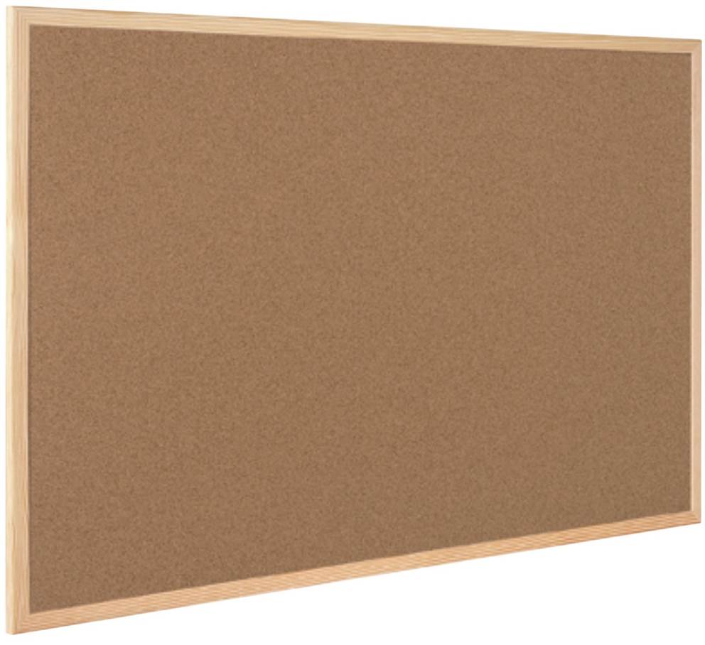 Tablica korkowa BI-OFFICE, 90x60cm, rama drewniana