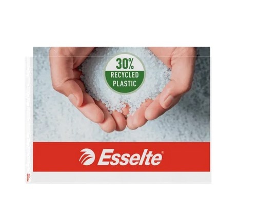 Koszulki groszkowe A3 Esselte, w 30% z przedużytkowego tworzywa z odzysku pozioma, 85 mic. 10 szt./folia