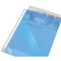 Obwoluty krystaliczne A4 ESSELTE brzeg niebieski op 100 55365