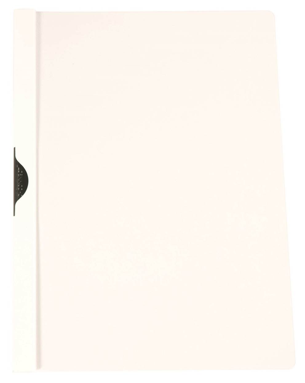 Skoroszyt Q-CONNECT z metalowym klipsem, PP, A4, 200/350mikr., biały