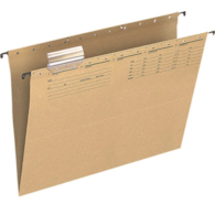 Teczka zawieszkowa Q-CONNECT, karton, A4, 250gsm, jasnobrązowa