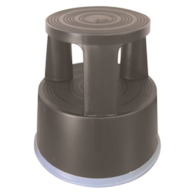 Taboret biurowy Q-CONNECT, mobilny, plastikowy, ciemnoszary