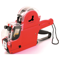 Metkownica Q-CONNECT, dwurzędowa, 10 znaków, czerwona