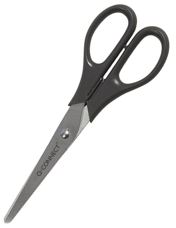 Nożyczki biurowe Q-CONNECT, klasyczne, 17cm, czarne
