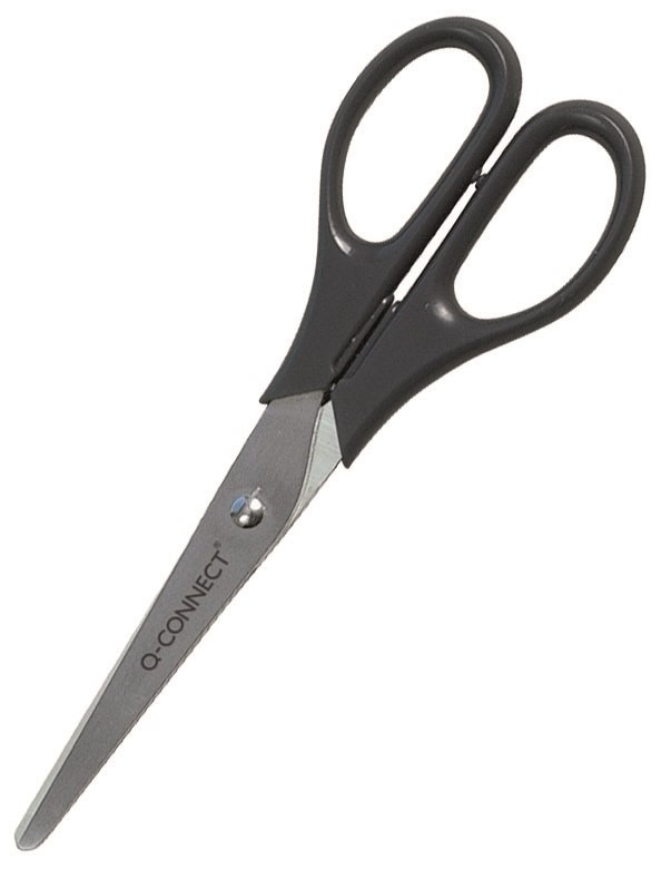 Nożyczki biurowe Q-CONNECT, klasyczne, 17cm, czarne